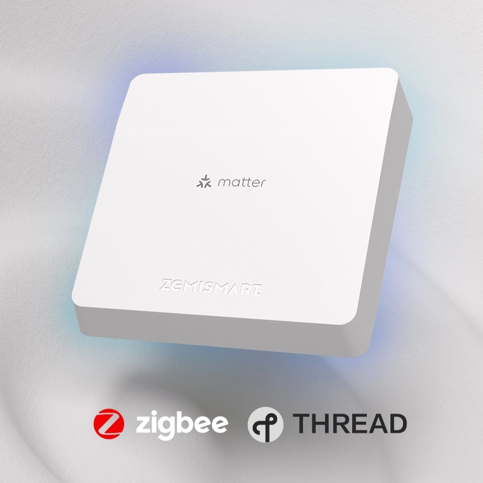 Zemismart M1 智慧家庭網關，透過 Matter 協議，將您家中既有的 Tuya Zigbee 與 Thread 設備無縫整合進 Apple HomeKit。